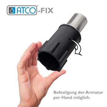 ATCO® Spültisch Armatur Einhebel Wasserhahn Mischbatterie Gastro flexibel rot