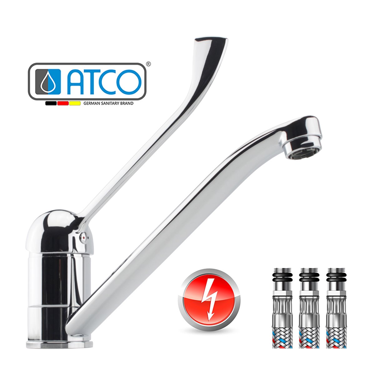 ATCO® Niederdruck Arzthebel Spültisch Armatur Wasserhahn Boiler