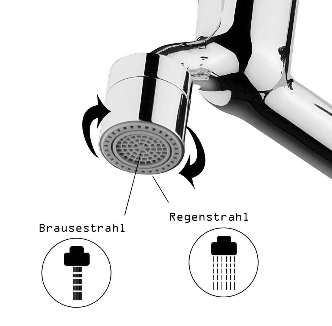FORTE Kaltwasserarmatur Wandarmatur Wandventil Kaltwasser Armatur
